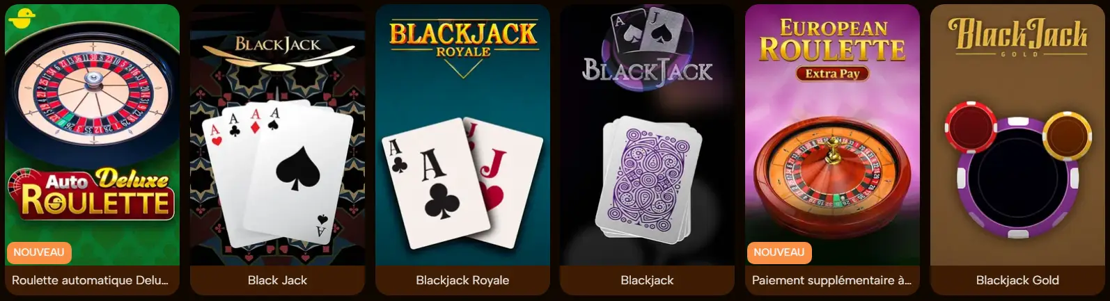 Strikerroomz Casino Jeux de table